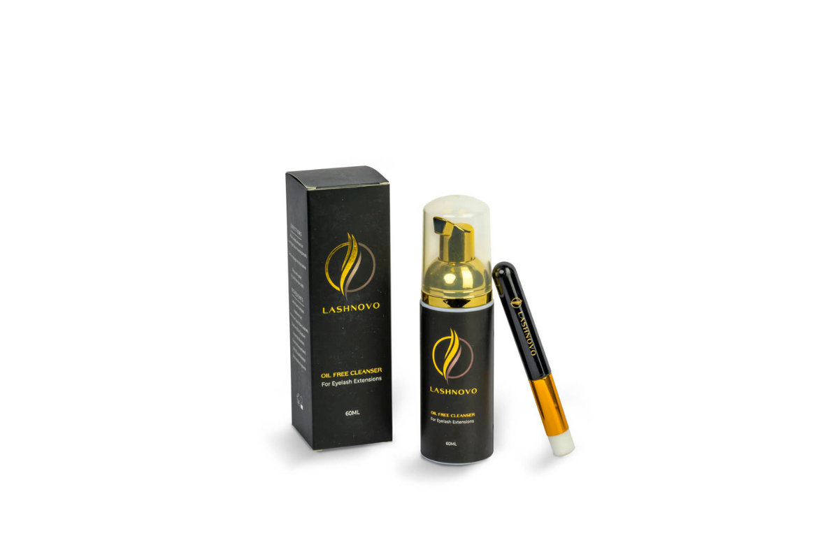 Foam-cleanser-advanced-glue-Lashnovo-lashes-extensions-box
